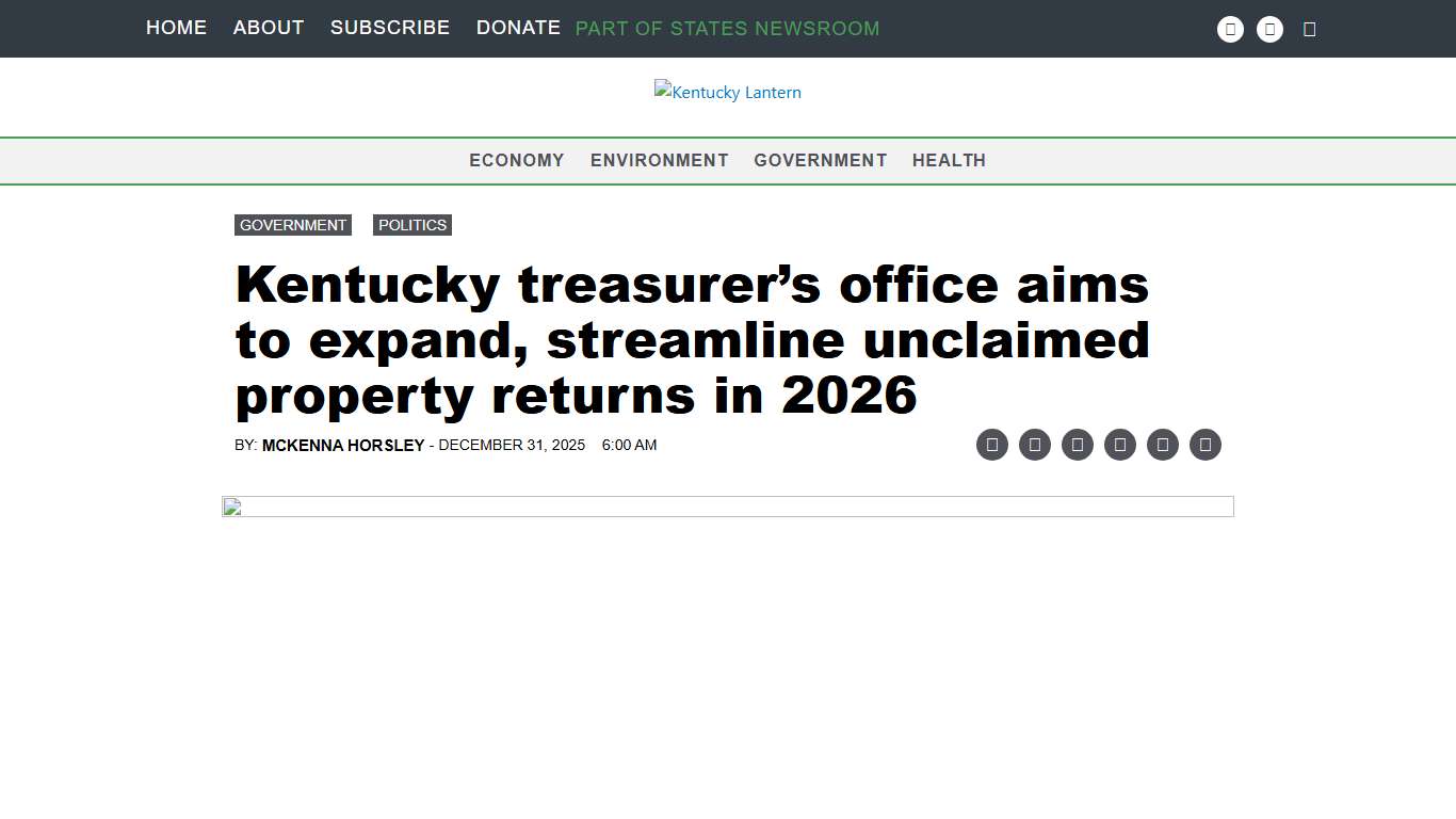 Kentucky treasurer’s office aims to expand, streamline unclaimed property returns in 2026 • Kentucky Lantern